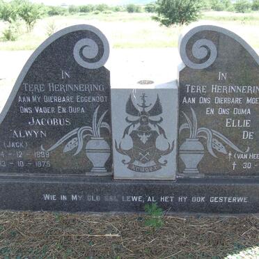 KRUGER Jacobus Alwyn 1889-1975 &amp; Ellie de Wit VAN HEERDEN 1894-1983