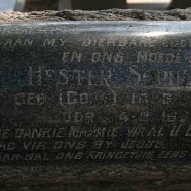 KRUGER Hester Sophia nee GOUS 1915-1956