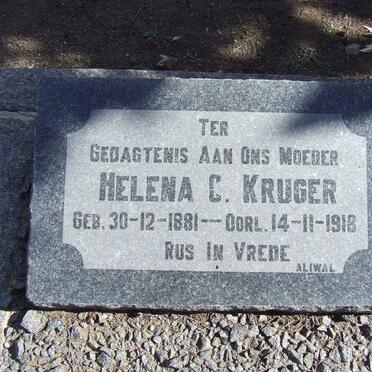 KRUGER Helena C. 1881-1918