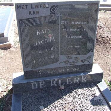 KLERK Katy Jacoba, de 1916-1987