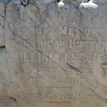 LESLIE William -1905