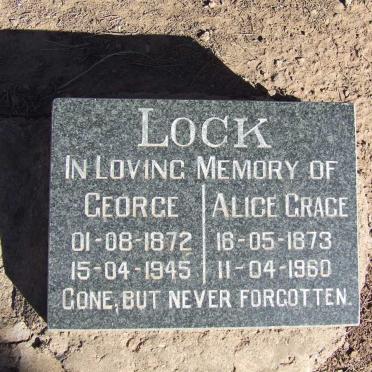 LOCK George 1872-1945 &amp; Alice Grace 1873-1960
