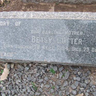 LOTTER Matthew J. 1897-1954 &amp; Betsy BOUCHER 1894-1971