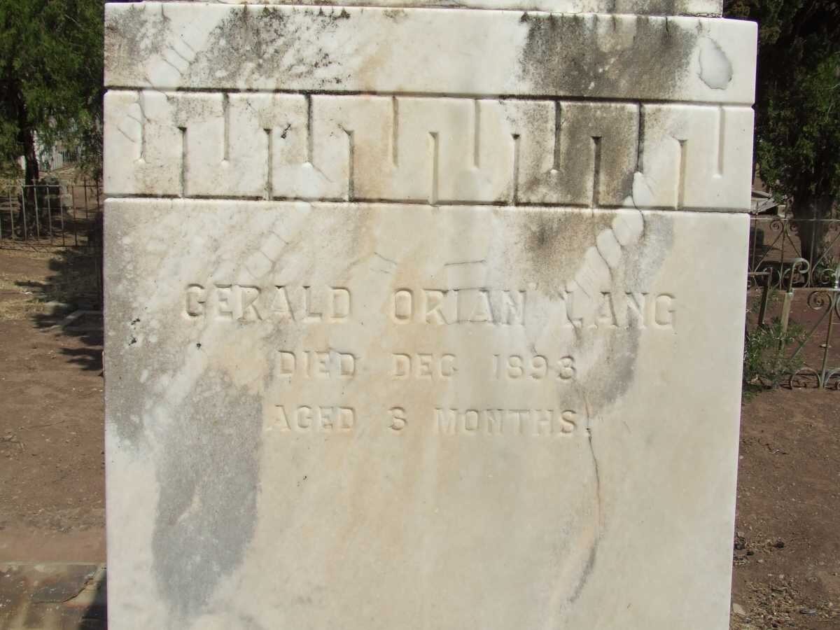 LANG Gerald Orian -1893