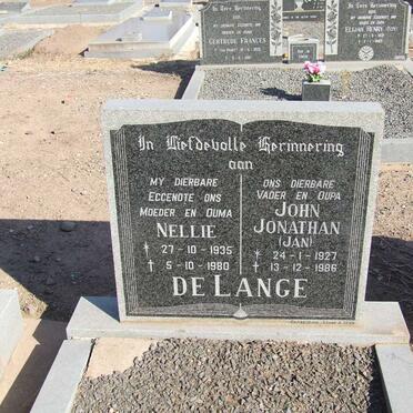 LANGE John Jonathan, de 1927-1986 &amp; Nellie 1935-1980