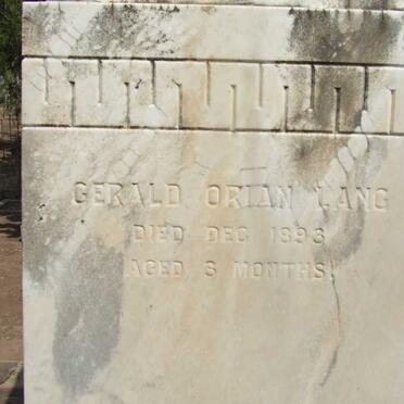 LANG Gerald Orian -1893