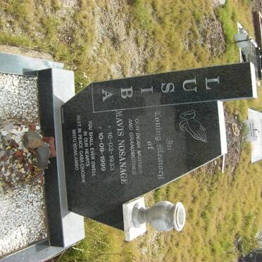 LUSIBA Mavis Nosanage 1933-1999