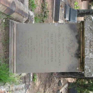 LUMSDEN Peter -1888 &amp; Isabella Lily PALMER -1866