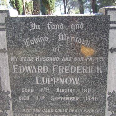 LUPPNOW Edward Frederick 1895-1948 &amp; Catharina Ada Maria 1896-1969