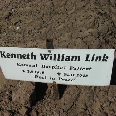 LINK Kenneth William 1942-2003