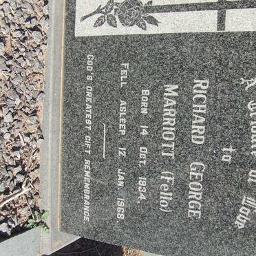 MARRIOTT Richard George 1934-1968