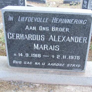 MARAIS Gerhardus Alexander 1918-1975