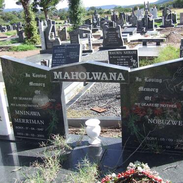 MAHOLWANA Mninawa Merriman 1947-2002 &amp; Nobuzwe 1950-2004