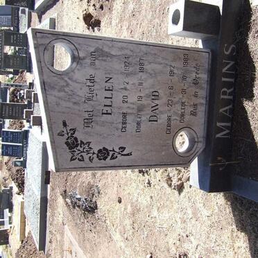 MARINS David 1912-1983 &amp; Ellen 1924-1987