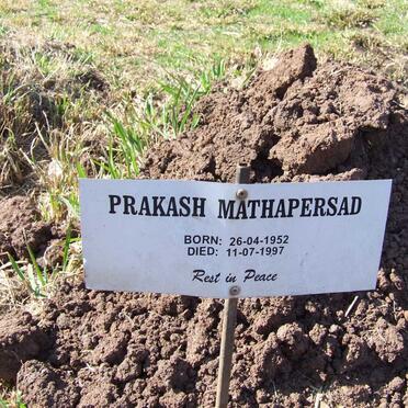 MATHAPERSAD Prakash 1952-1997
