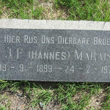 MARAIS J.F. 1899-1970