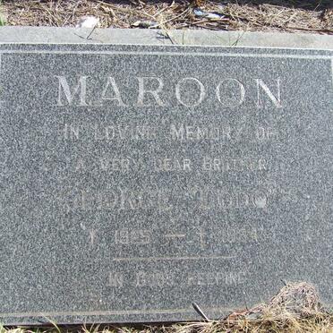 MAROON George Dodo 1925-1984