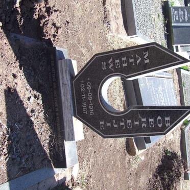 MATHEWS Boerietjie 1916-1987