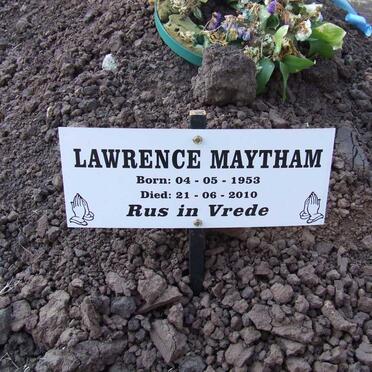 MAYTHAM Lawrence 1953-2010