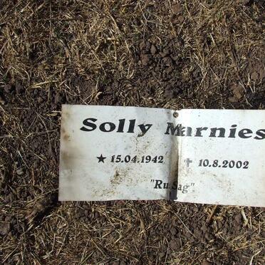 MARNIES Solly 1942-2002