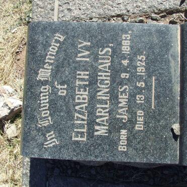 MARLINGHAUS Elizabeth Ivy nee JAMES 1883-1925
