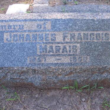MARAIS Johannes Francois 1857-1950 &amp; Elsje 1862-1936