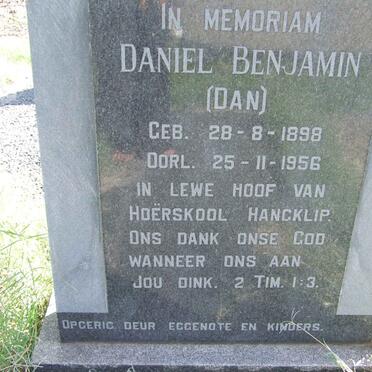 MALAN Daniel Benjamin 1898-1956