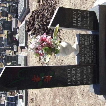 MARINS Peter Edward 1922-1983 &amp; Lilly 1924-1996