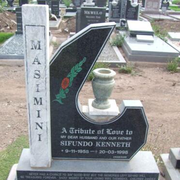 MASIMINI Sifundo Kenneth 1958-1998