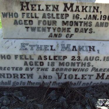 MAKIN Helen -1906 :: MAKIN Ethel -1908