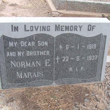 MARAIS Norman E. 1919-1937 