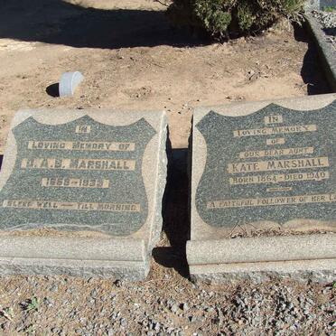 MARSHALL D.A.B. 1856-1933 &amp; Kate 1864-1940