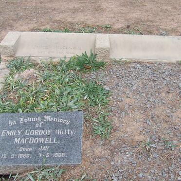 MACDOWELL James -1948 &amp; Emily Gordon JAY 1886-1968