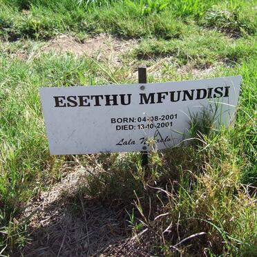 MFUNDISI Esethu 2001-2001
