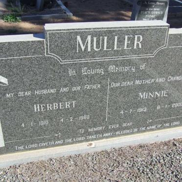 MULLER Herbert 1910-1980 &amp; Minnie 1913-2000