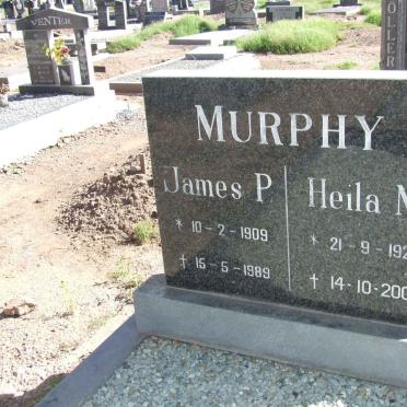 MURPHY James P. 1909-1989 &amp; Heila M. 1926-2005