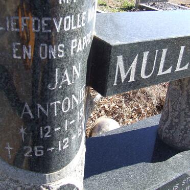 MULLER Jan Antonie 1921-1977