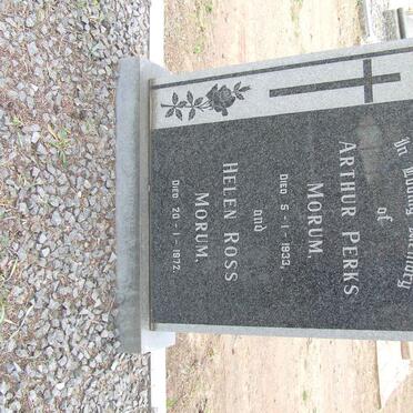 MORUM Arthur Perks -1933 &amp; Helen Ross -1972