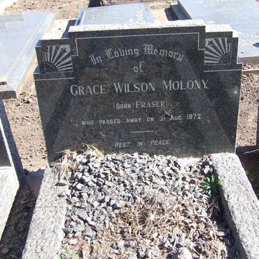 MOLONY Grace Wilson nee FRASER -1972
