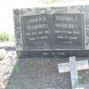 MOORCROFT John H.H. -1962 &amp; Stephina J -1945