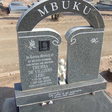 MBUKU Themba de Villiers Leru 1956-2009