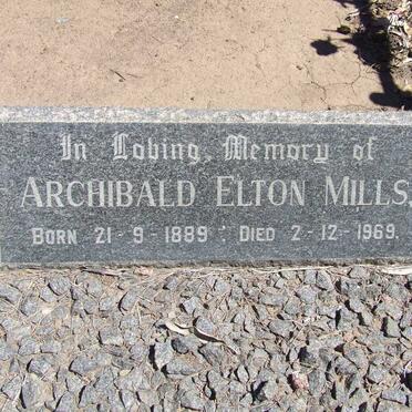 MILLS Archibald Elton 1889-1969