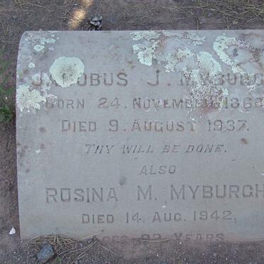 MYBURGH Jacobus J. 1860-1937 &amp; Rosina M. -1942