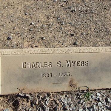 MYERS Charles S. 1887-1955