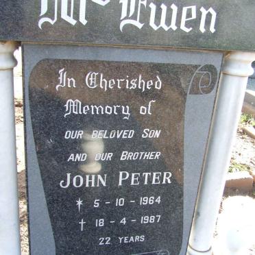 McEWEN John Peter 1964-1987