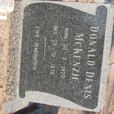 McKENZIE Donald Denis 1922-1975