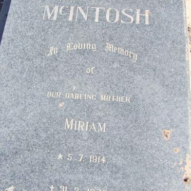 McINTOSH Miriam 1914-1976
