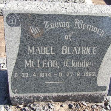 McLEOD Mabel Beatrice 1874-1962