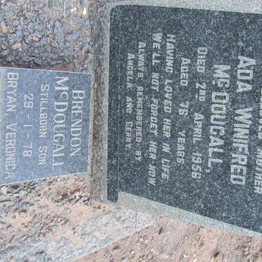 McDOUGALL Ada Winnifred -1956 :: McDOUGALL Brendon 1978-1978