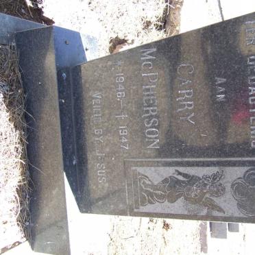 McPHERSON Carry 1946-1947